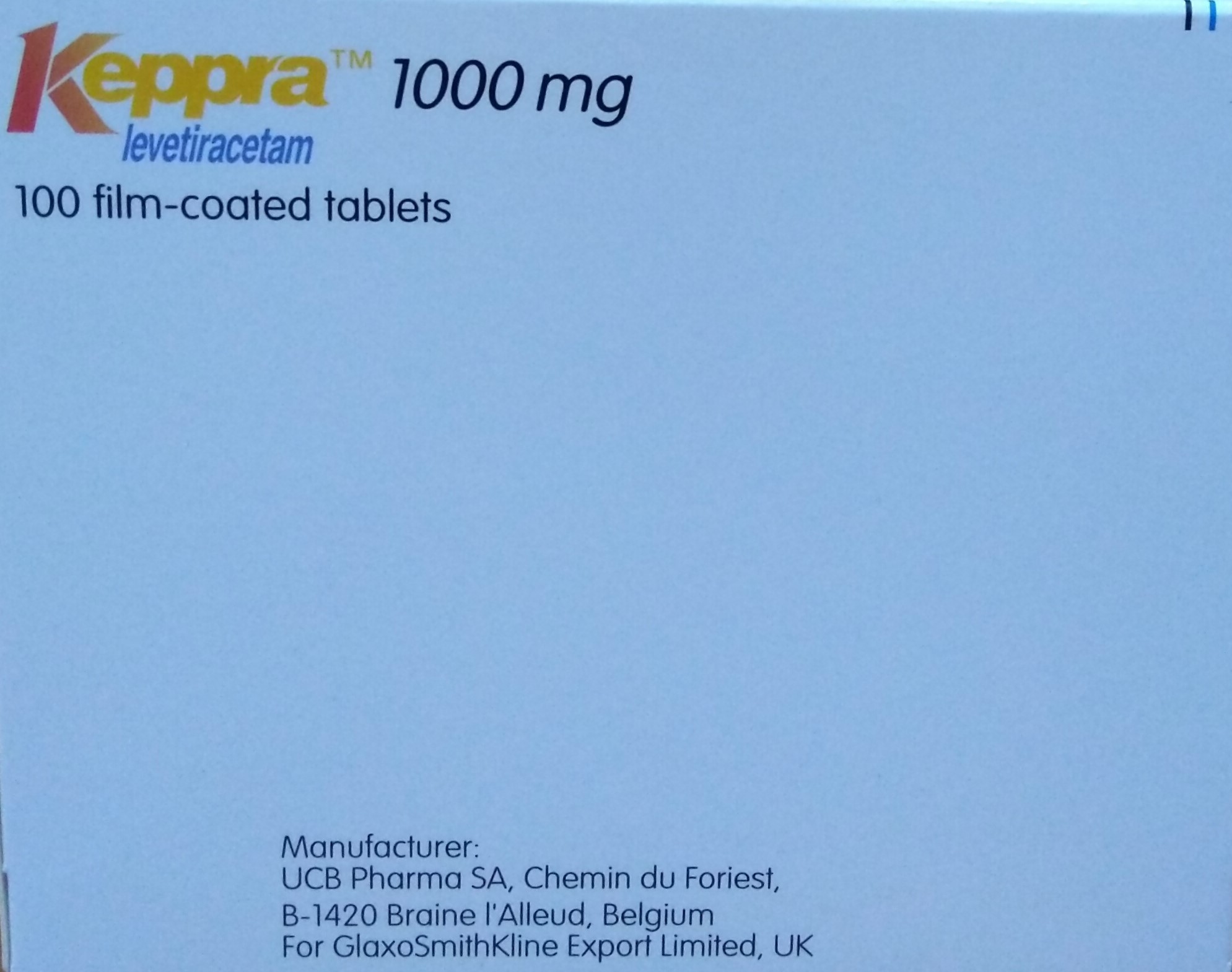 Keppra Tablets 1g*